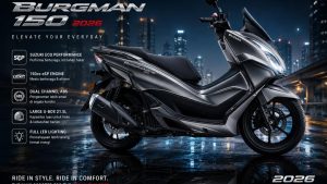 Suzuki Burgman 150 Resmi Hadir, Skutik Gambot & Fitur Canggih